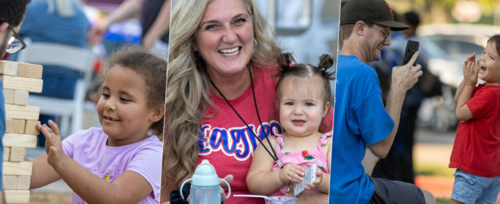 Allen ISD Heart at Work Program celebrated employees at a Homecoming tailgate, sponsored by Layne’s Chicken Fingers, offering free food, games, and music for staff and families. The program partners with local businesses to provide recognition, events, and discounts for employees.