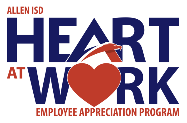 Allen ISD Heart at Work Employee Appreciation Program logo